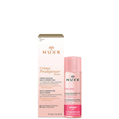 Nuxe Creme Prodigieuse Gift Set 40ml Boost Multi-Correction Silky Cream + 40ml Very Rose 3 in 1 Soothing Micellar Water - QH Clothing