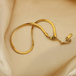 18K Gold Snake Chain Anklet - QH Clothing