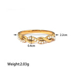 18K Gold Twist Design Ring - QH Clothing