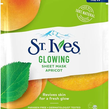 St. Ives Glowing Apricot Sheet Mask 23ml - 1 Sheet - QH Clothing