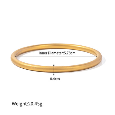 18K gold fashionable simple ring design versatile bracelet - QH Clothing