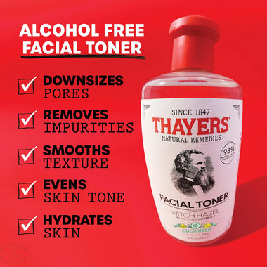 Thayers Witch Hazel Aloe Vera Formula Facial Toner 355ml - Cucumber/Alcohol Free - QH Clothing