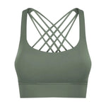 Arrival Workout Exercise Underwear Women Hem Widened Criss Cross Back Shaping Shockproof Push up Sports Bra - Quality Home Clothing| Beauty