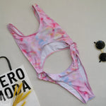 Bikini One-Piece Swimsuit Hollow Out Cutout Sexy One-Piece Swimsuit Tie Dye - Quality Home Clothing| Beauty