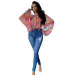 Casual round Neck Loose Long Sleeves Top Digital Printed Women - Quality Home Clothing| Beauty