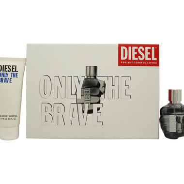 Diesel Only The Brave Gift Set 50ml EDT + 75ml Shower Gel - Quality Home Clothing| Beauty