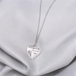 Enchanted Guardian Diamond Heart Necklace for Granddaughter -  QH Clothing