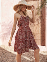 Summer Floral Strap Dress Sexy Backless Slim Women Dress - Quality Home Clothing| Beauty
