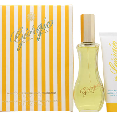 Giorgio Beverly Hills Giorgio Yellow Gift Set 90ml EDT + 50ml Body Lotion - QH Clothing | Beauty