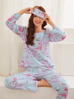 Home Wear Suit Pajamas Women Wear Eye Mask Three-Piece Set - Quality Home Clothing| Beauty