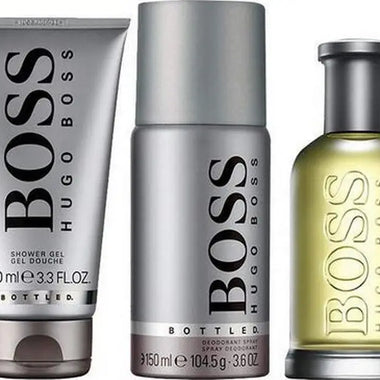 Hugo Boss Boss Bottled Gift Set 100ml EDT + 100ml Shower Gel + 10ml EDT - QH Clothing