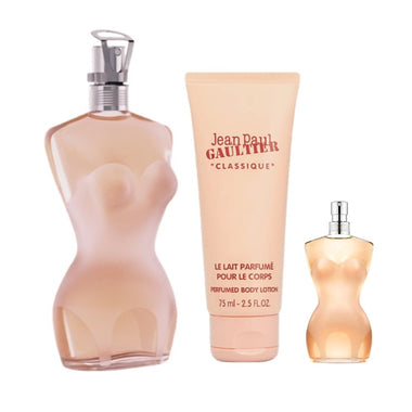 Jean Paul Gaultier Classique Gift Set 100ml EDT + 75ml Body Lotion + 6ml EDT - QH Clothing