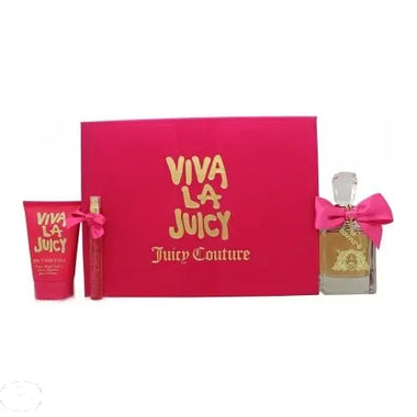 Juicy Couture Viva La Juicy Gift Set 100ml EDP + 125ml Body Souffle - QH Clothing