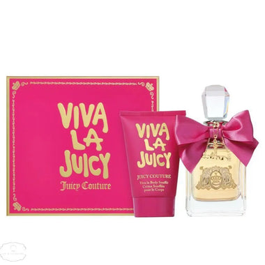 Juicy Couture Viva La Juicy Gift Set 100ml EDP + 125ml Body Souffle + 10ml EDP - QH Clothing