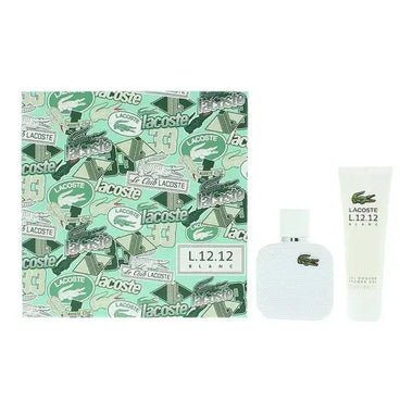 Lacoste Eau de Lacoste L.12.12 Blanc Gift Set 50ml EDT + 50ml Shower Gel - QH Clothing