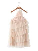Summer Mesh Niche Sleeveless Pleated Dress Women - Quality Home Clothing| Beauty
