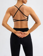 Nude Feel Yoga Bra Women Sports Underwear Shockproof Push up Beauty Back Fitness Bra Top - Quality Home Clothing| Beauty