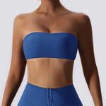 One Piece Nude Sports Underwear Anti Exposure Tube Top Inner Base Fitness Top Tight Yoga Clothes - Quality Home Clothing| Beauty