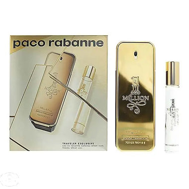 Paco Rabanne 1 Million Gift Set 50ml EDT + 10ml EDT Travel Spray - QH Clothing