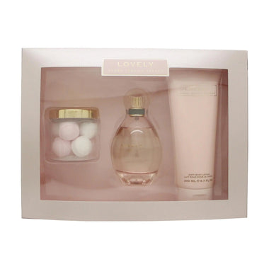 Sarah Jessica Parker Lovely Gift Set 100ml EDP + 200ml Body Lotion + 100g Bath Pearls - QH Clothing | Beauty