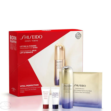 Shiseido Uplifting And Firming Eye Gift Set 15ml Vital Perfection Uplifting and Firming Eye Cream + 15ml Vital Perfection Uplifting and Firming Cream + 5ml Ultimune Power Infusing Concentrate - QH Clothing