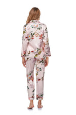 ​Silk Floral Lounge Pajama Set -  QH Clothing