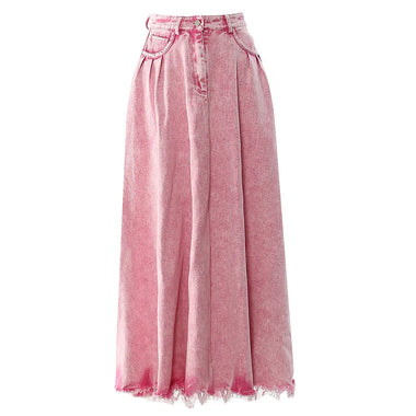 Spring Summer Heavy Industry Washed Denim Long Skirt Personality - Quality Home Clothing| Beauty