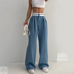 Spring Summer High Waist Straight Pants Casual Loose Trousers Women Clothing All Match Work Pant Wide Leg Pants Women - Quality Home Clothing| Beauty