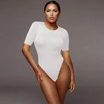 Summer Women Clothing Casual Half-Sleeve Base Top Tight Sexy Bodysuit - Quality Home Clothing| Beauty