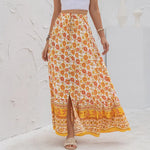Summer Women Collection High Waist Print Breasted Split Skirt - Quality Home Clothing| Beauty