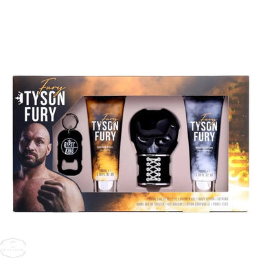 Tyson Fury Gift Set 100ml EDT + 100ml Shower Gel + 100ml Body Lotion + Keyring - QH Clothing