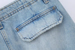 Women Clothing French Pocket Decoration Sexy Overalls Denim Skirt - Quality Home Clothing| Beauty