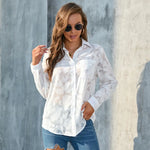 Women Clothing Loose Casual Chiffon Shirt Top with All Colors at Least - Quality Home Clothing| Beauty