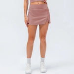 Women Tight Tennis Skirt Anti-Exposure High Top Sports Yoga Fitness Golf Short Pantskirt Pocket - Quality Home Clothing| Beauty