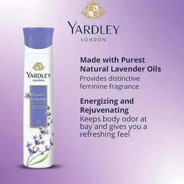 Yardley English Lavender Body Spray 150ml - QH Clothing