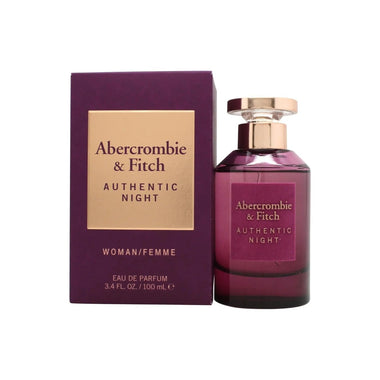 Abercrombie & Fitch Authentic Night Eau de Parfum 100ml Spray - QH Clothing