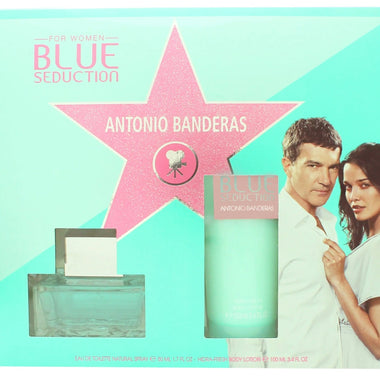 Antonio Banderas Blue Seduction for Women Gift Set 50ml EDT + 100ml Body Lotion - QH Clothing