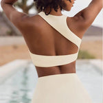 Asymmetric Back Yoga Vest - QH Clothing