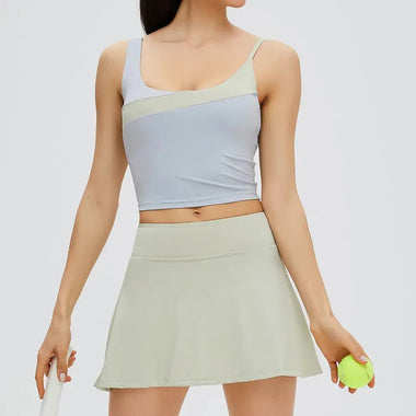 Athletic Chic Draped Tennis Skirt - QH Clothing