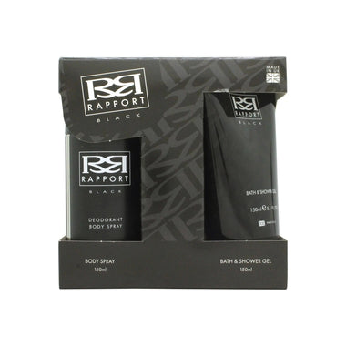 Dana Rapport Black Gift Set 150ml Shower Gel + 150ml Deodorant Body Spray - Quality Home Clothing| Beauty