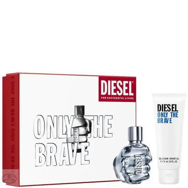 Diesel Only The Brave Gift Set 50ml EDT + 75ml Shower Gel - Quality Home Clothing| Beauty