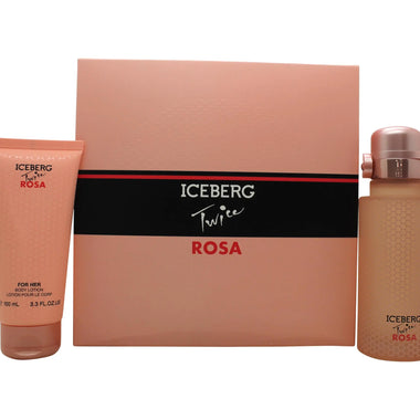 Iceberg Twice Rosa Gift Set 125ml EDT + 100ml Body Lotion - Quality Home Clothing| Beauty