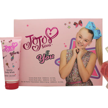 JoJo Siwa Be You Gift Set 100ml EDP + 100ml Shower gel + 100ml Body Lotion - Quality Home Clothing| Beauty