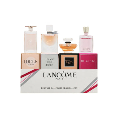 Lancôme Best of Lancôme Minuature Fragrances Gift Set 5ml EDP Idôle + 4ml EDP La Vie Est Belle + 7.5ml EDP Tresor + 5ml EDP Miracle - Quality Home Clothing| Beauty