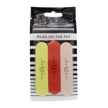 Lottie London Files On The Fly Mini Nail File - Pack Of 3 - Quality Home Clothing| Beauty
