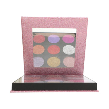 Makeup Revolution Pressed Glitter Eyeshadow Palette 9 x 1.5g - Diva - Quality Home Clothing| Beauty