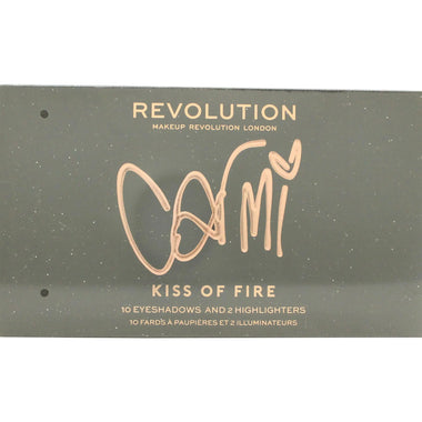 Makeup Revolution x Carmi Kiss On Fire Makeup Palette 10 x 2g Eyeshadow + 2 x 3.5g Highlighter - Quality Home Clothing| Beauty