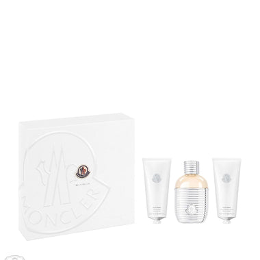 Moncler Pour Femme Gift Set 100ml EDP + 100ml Shower Gel + 100ml Body Lotion - Quality Home Clothing| Beauty