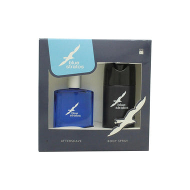 Parfums Bleu Limited Blue Stratos Gift Set 100ml Aftershave + 150ml Deodorant Body Spray - Quality Home Clothing| Beauty