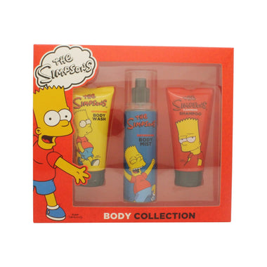 The Simpsons Body Collection Gift Set 50ml Body Wash + 100ml Body Mist + 50ml Shampoo - Quality Home Clothing| Beauty